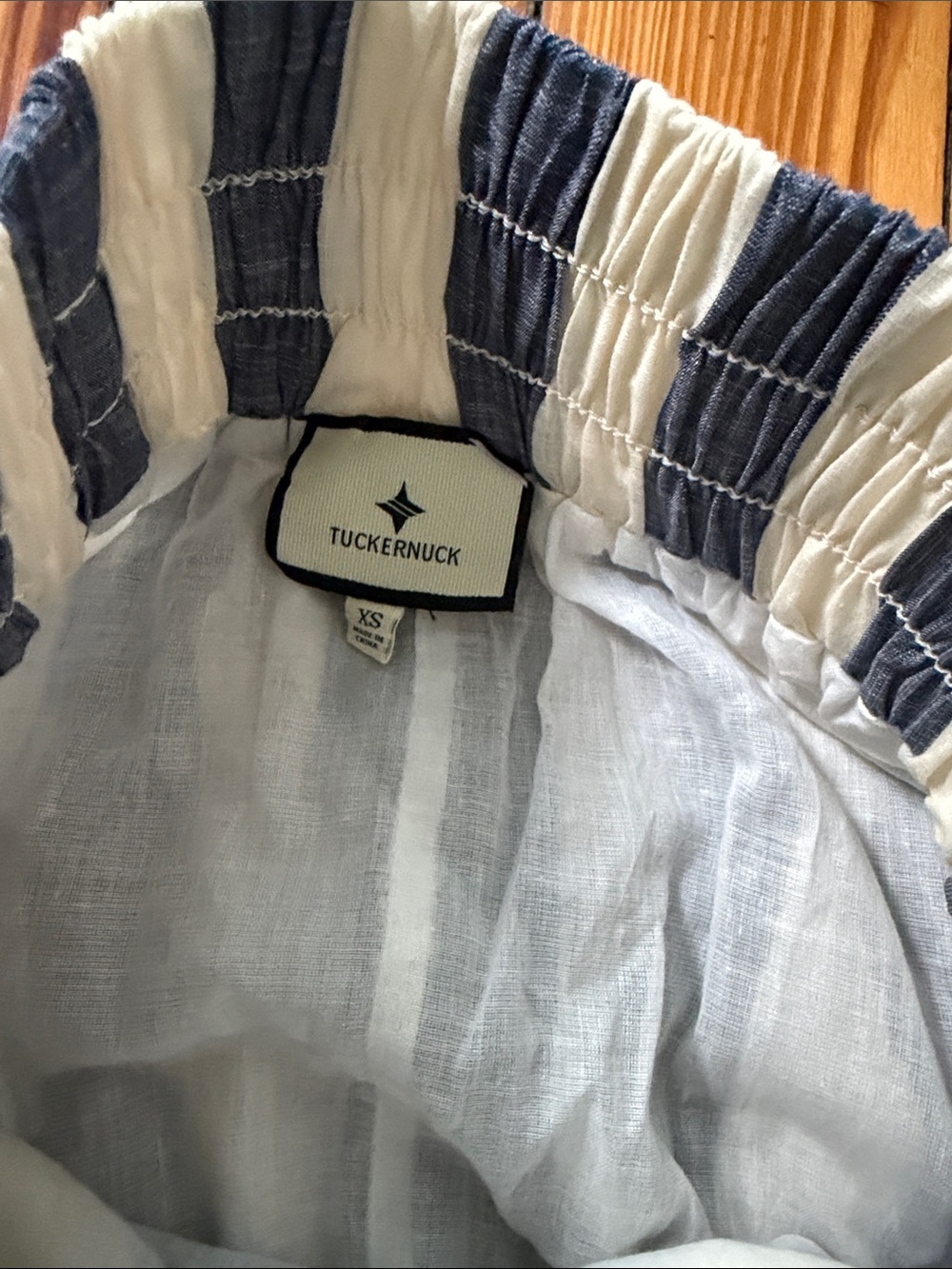 Vila Striped Niki circle Skirt in Navy and White xs - Picture 4 of 4